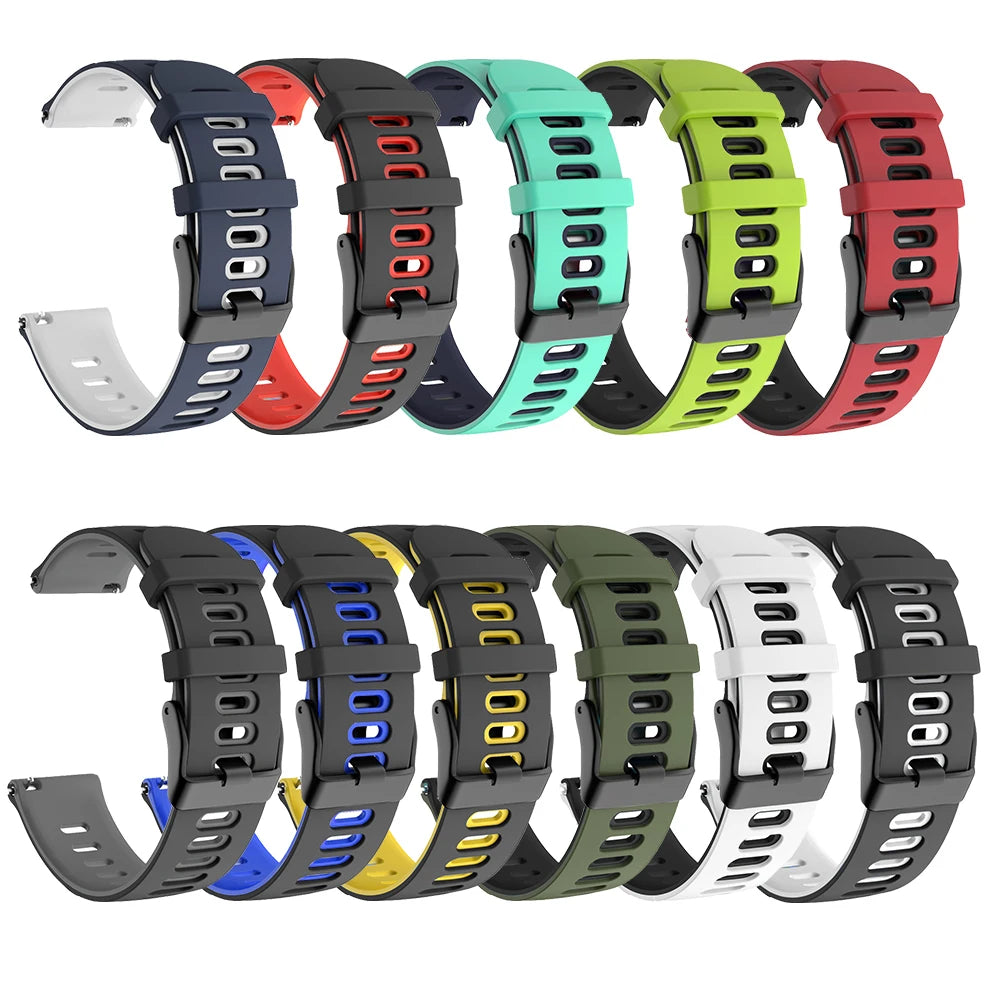 Soort Strap Silicone Watch Band 22mm 20mm For TicWatch Pro 3 Ultra E3 E2 S2 Pro X GTW 2021 Smartwatch Bracelets Women Men Correa